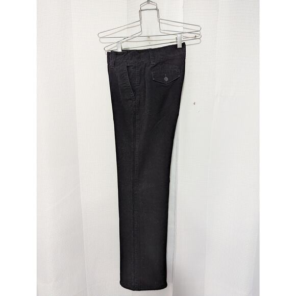 ANN TAYLOR! SIGNATURE FIT BLACK FINE WALE CORDUROY STRAIGHT LEG TROUSERS! SZ 6 - Picture 7 of 10